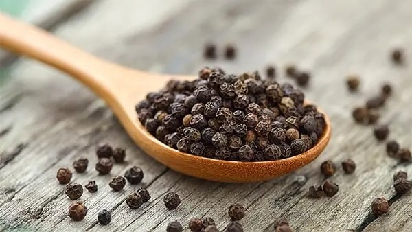 black peppercorns